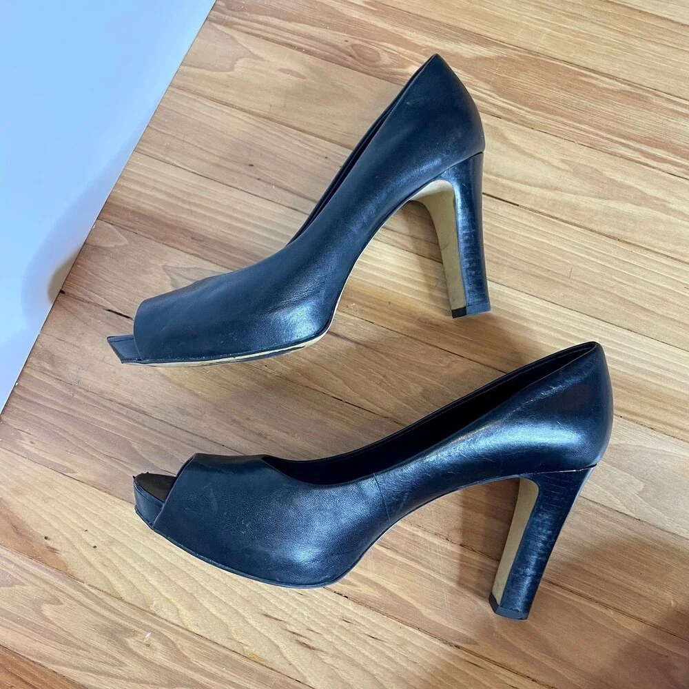 Franco Sarto Peep Toe Heels 8.5 - Picture 3 of 7